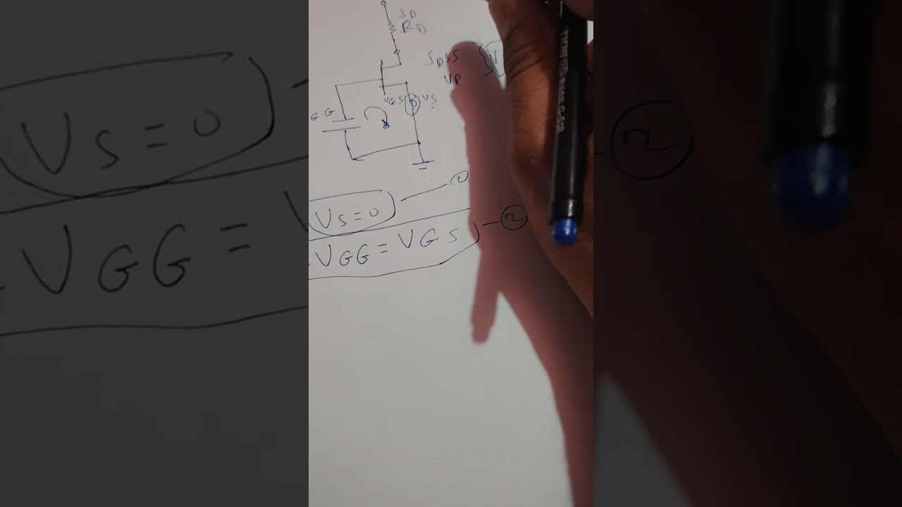 الإلكترونيك المرحله الثانيه موضوع FET Biasing النوع الاول