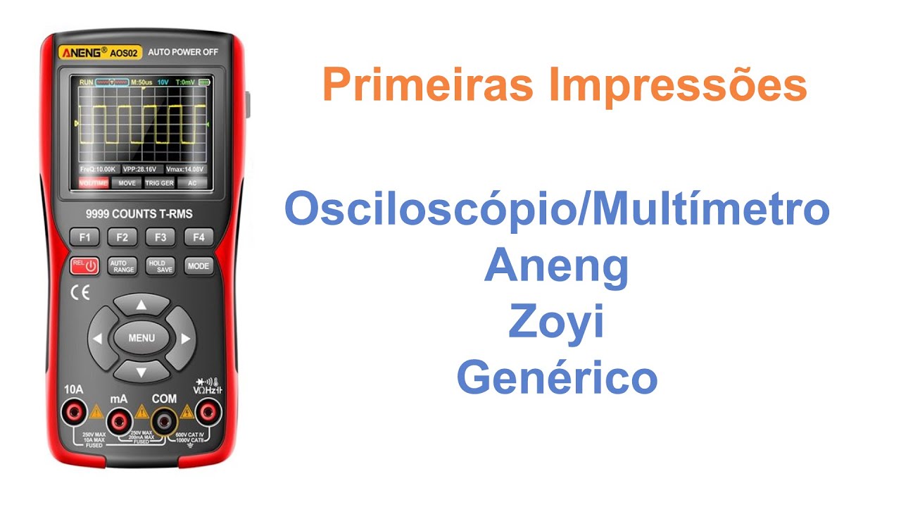Osciloscópio/Multímetro Aneng AOS02