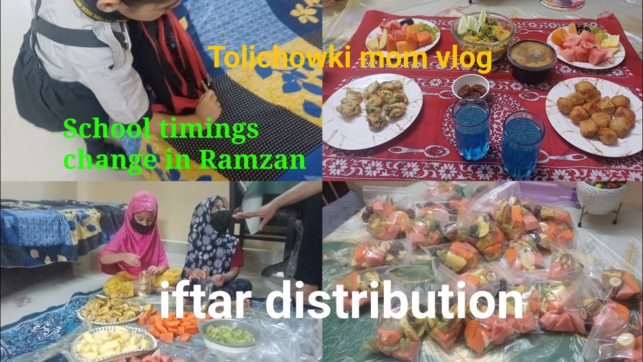 Ramzan Routine for school going kid// School timetable change // iftari distribution 🍎#vlog #iftari 