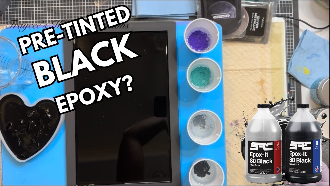 Black Epoxy Resin Wall Art | DIY Resin Pour with Epox-It 80