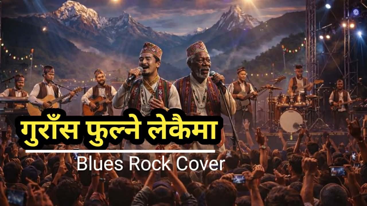 गुराँस फुल्ने लेकैमा ll Blues Rock Cover