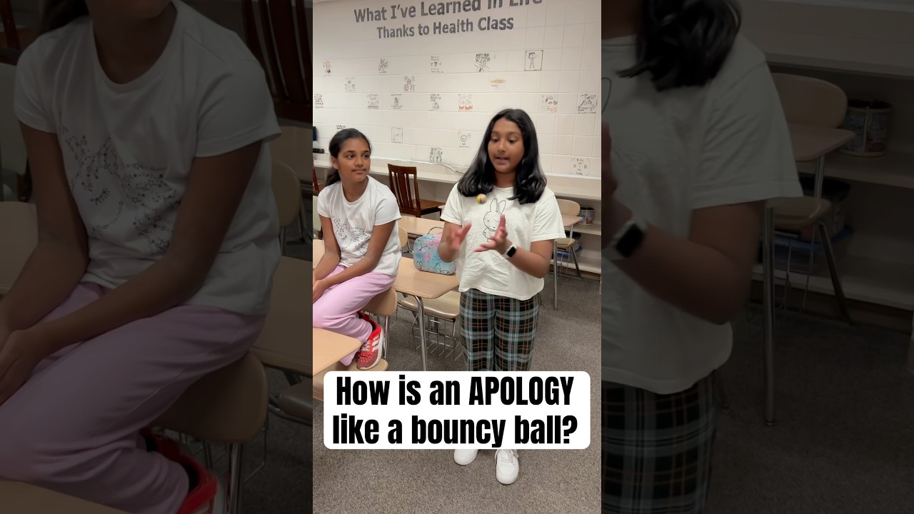 Social Health Similes: Apology is a bouncy ball? ☄️ #SEL #mindfullearning
