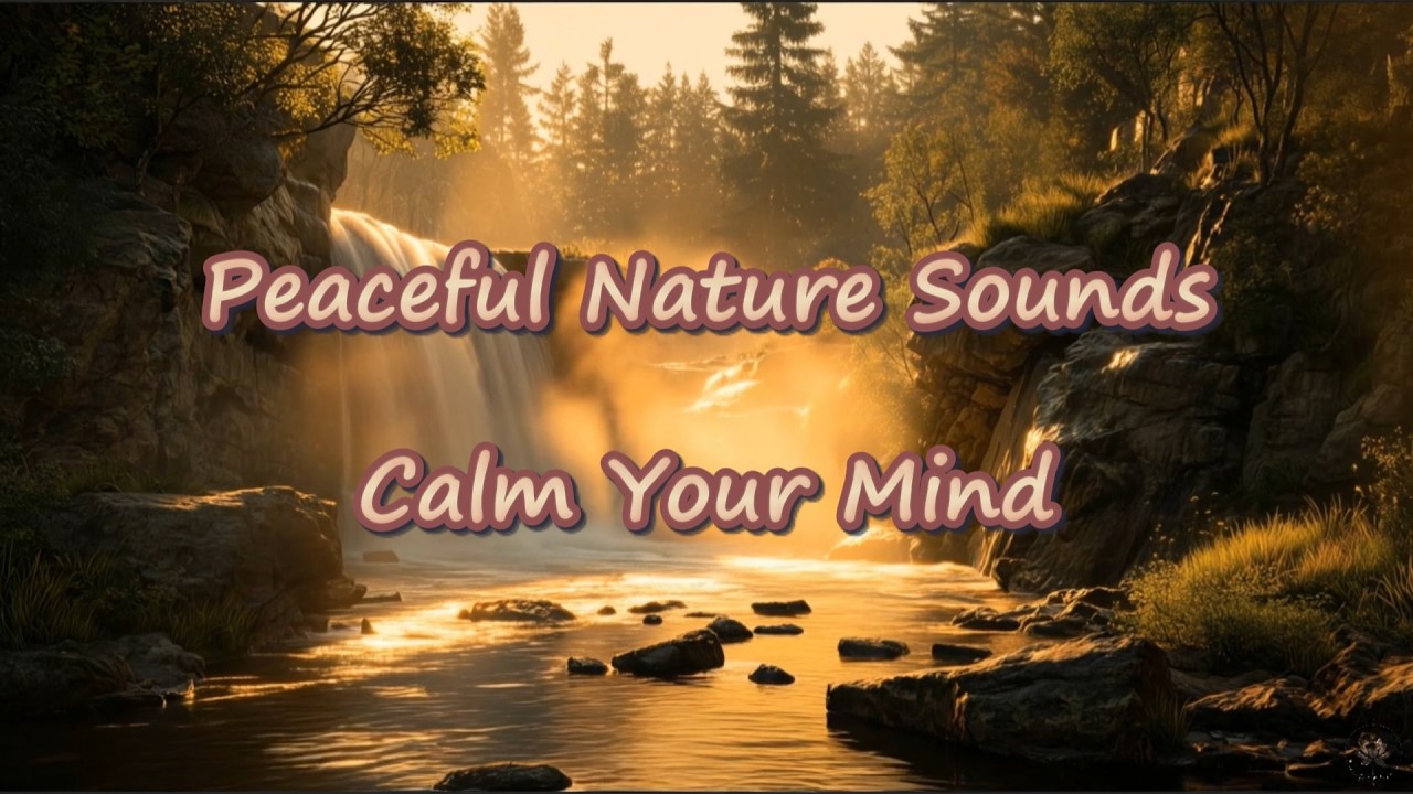 Waterfall Sounds for Relaxation and Sleep | 4K Forest Ambiance with Birds & Crickets