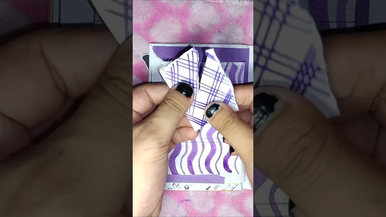 Aesthetic purple 💜 journal ✨🌷 Handmade journal 🫧#diy #purple #journal #handmade #viral #shorts