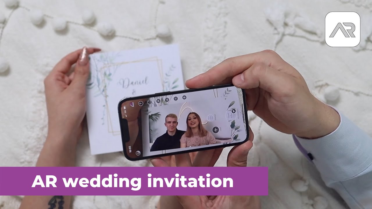 Agumented reality wedding invitation | interaktywne zaproszenie na ślub | ARmixer application