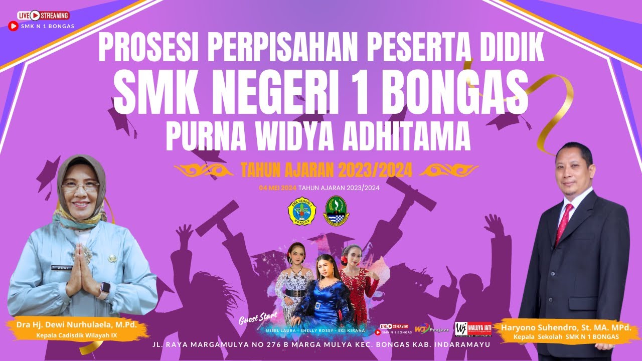 🔴LIVE PURNA WIDYA ADITHAMA SMK NEGERI 1 BONGAS || ANGKATAN XVIII || SABTU 04 MEI 2024