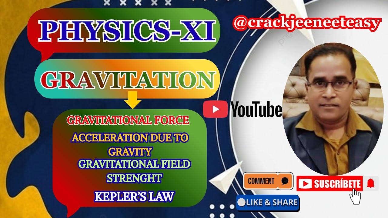 PHYSICS-XI- GRAVITATION- Gravitational field strength, Acceleration  due to gravity & Kepler's  Law.