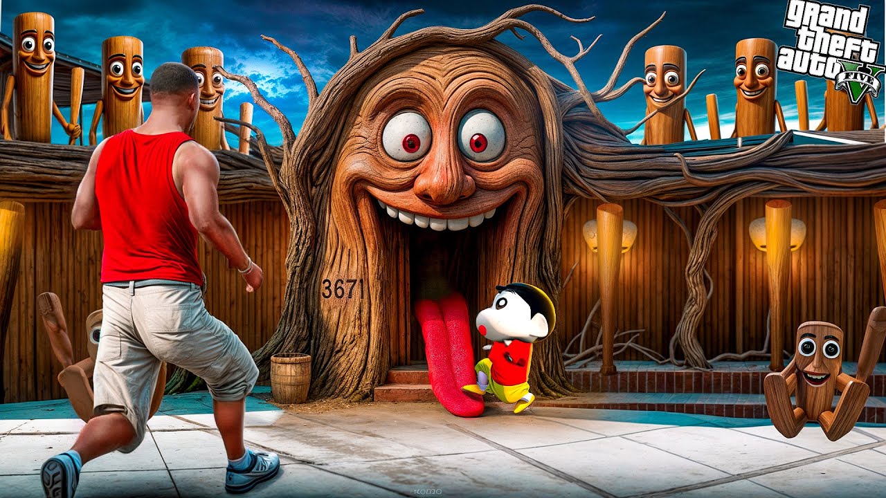 Franklin & Shinchan Enter TUNG TUNG SAHUR House in GTA 5