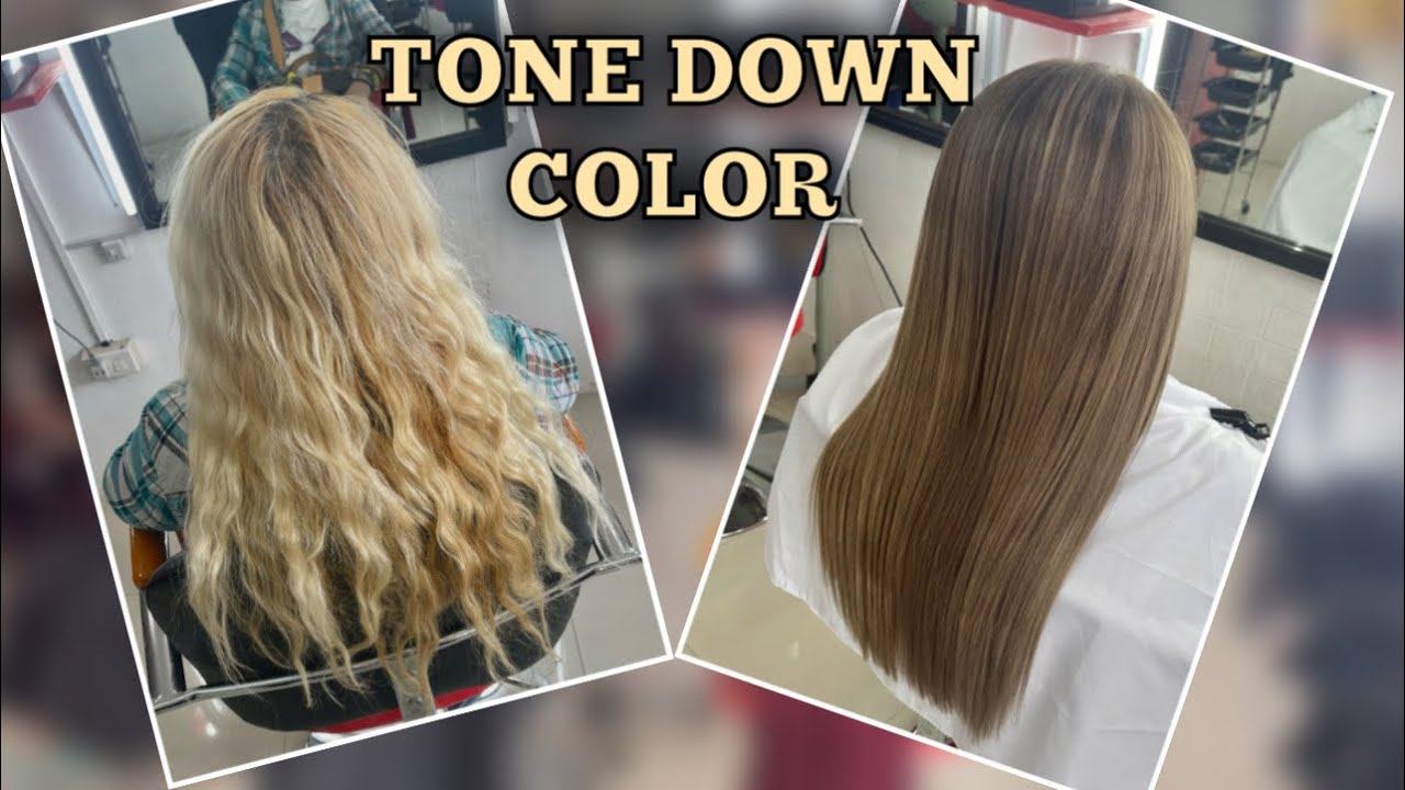 TONE DOWN COLOR HAIR TUTORIAL
