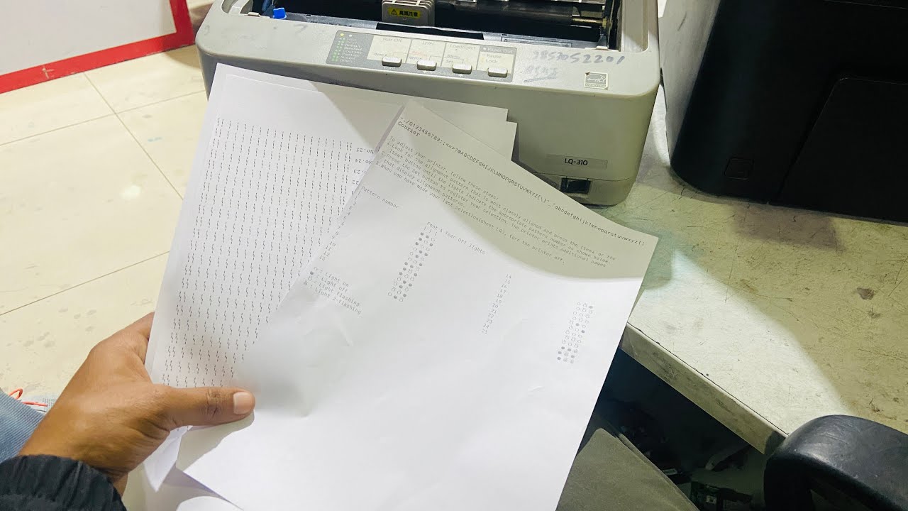 Epson LQ310 / lx 310  head alignment  नेपालीमा  ( अक्षर  काटेर आउने समस्या