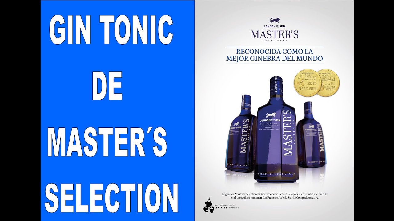 Como preparar el gin tonic de Master's Selection