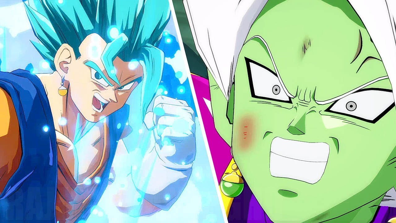 Dragon Ball FighterZ - Vegito & Zamasu Gameplay @ 1440p (60ᶠᵖˢ) HD ✔