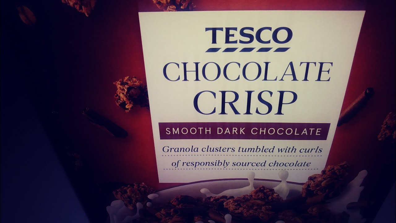 Tesco chocolate crisp granola ceral