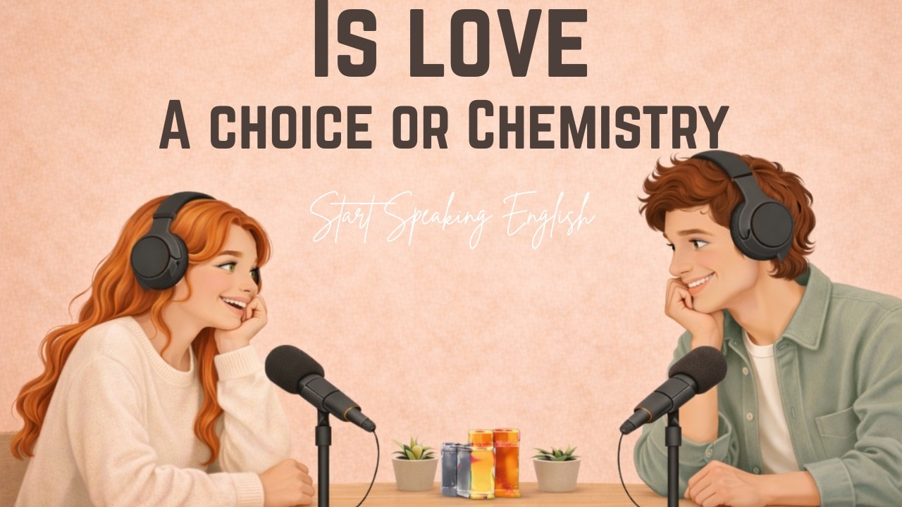 English Podcast To English Conversation Practice | Is Love a Choice or a Chemical Reaction?