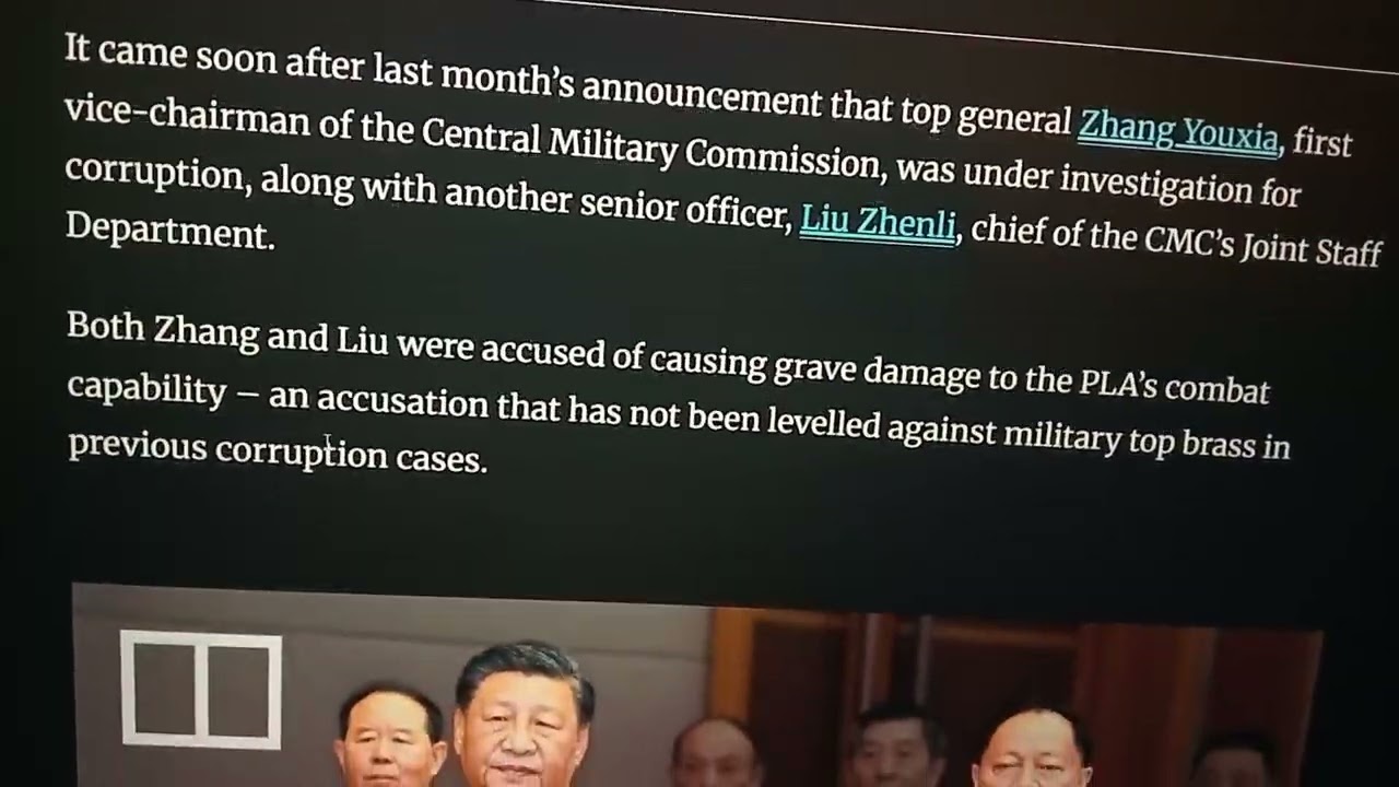 China's PLA Ousts 2 Top Generals Amid Corruption Investigation 