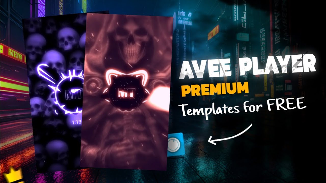 Популярные шаблоны премиум-класса Avee Player ✨ и процесс редактирования 🔓
