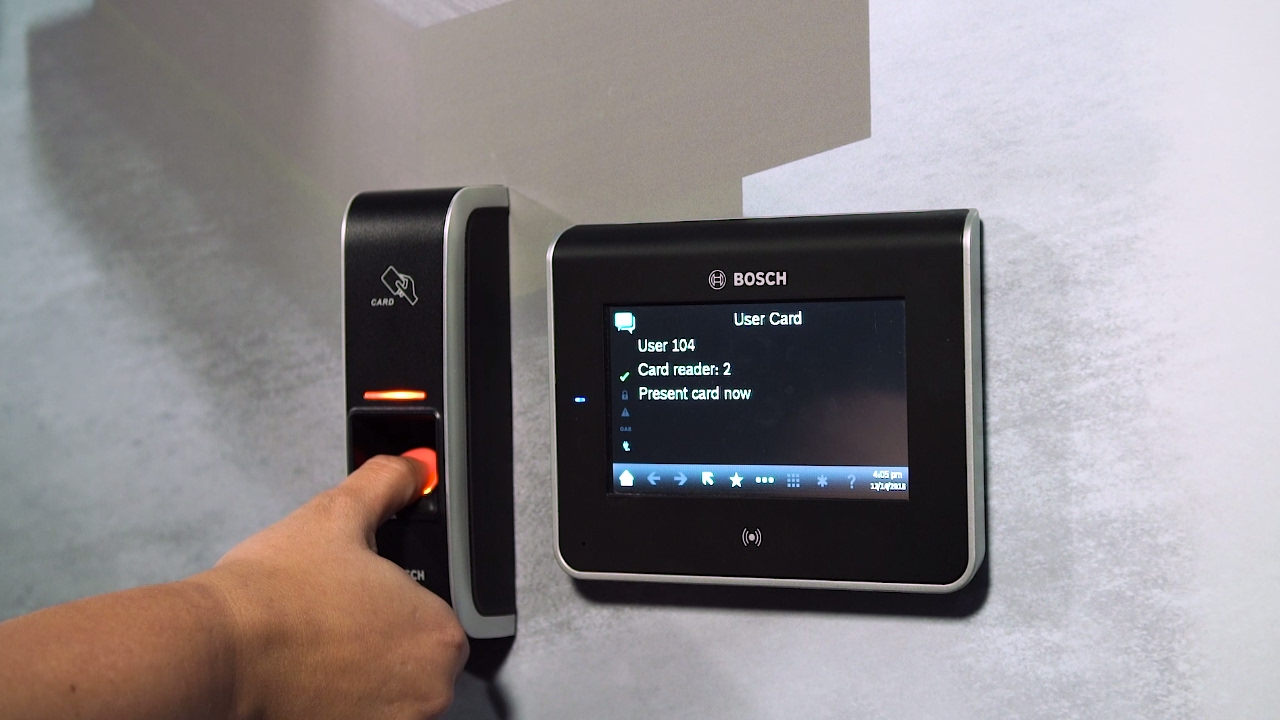 Bosch Security - Enroll a Fingerprint
