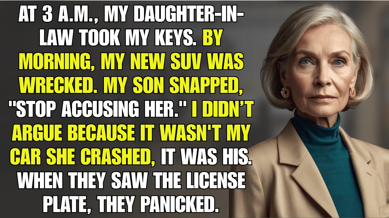 At 3 A.M., My Daughter-In-Law Took My Keys. By Morning, My New SUV Was Wrecked. My Son Snapped…