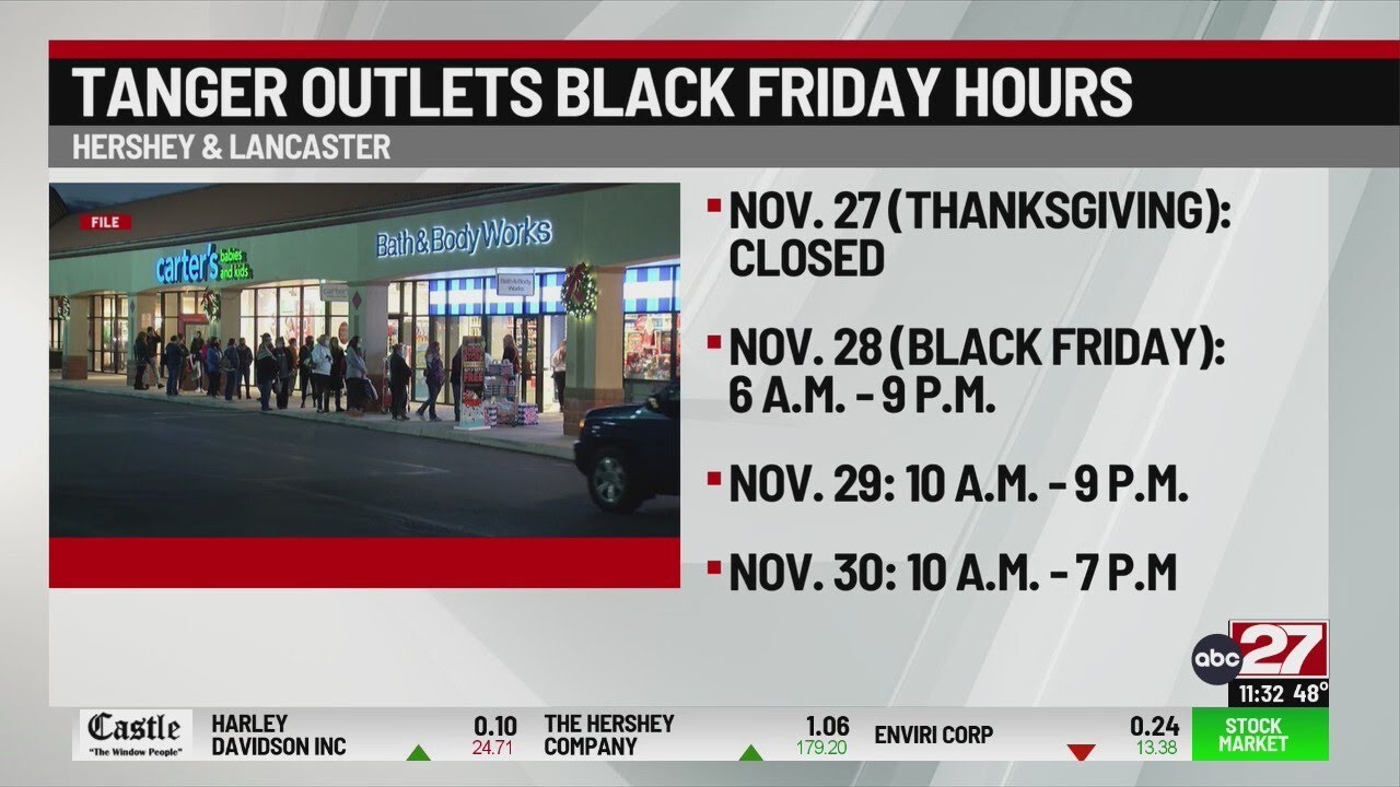Tanger Outlets announces Black Friday hours