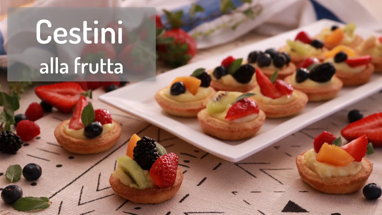 CESTINI DI FRUTTA 🍓🥝  facili e veloci di Lorenzo in cucina | fruit pastries
