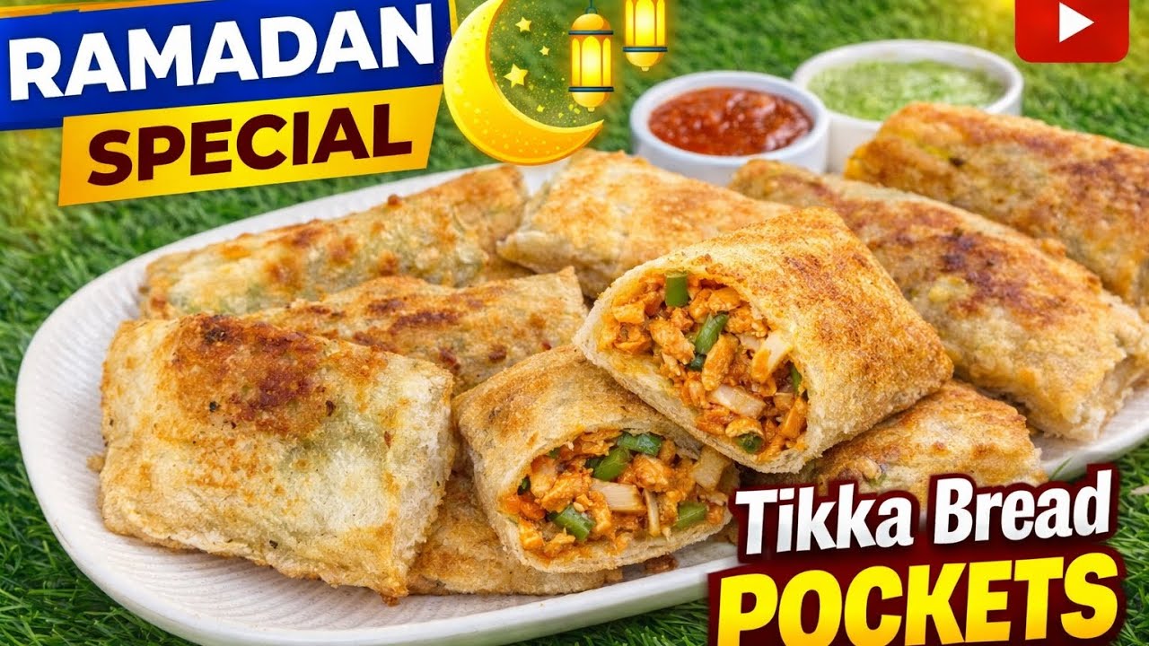 Ramadan Special Tikka Bread Pockets Recipe | कम ऑयल में बन जाने वाली आसान और टेस्टी रेसिपी