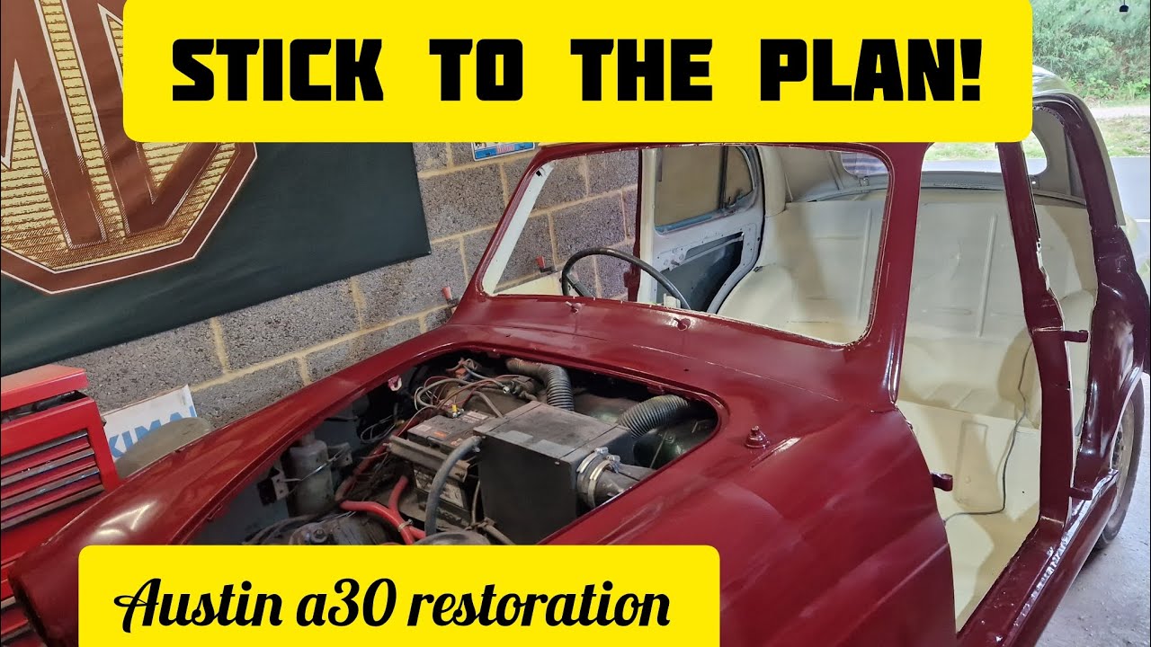 Austin a30 restoration update painting the interior by hand