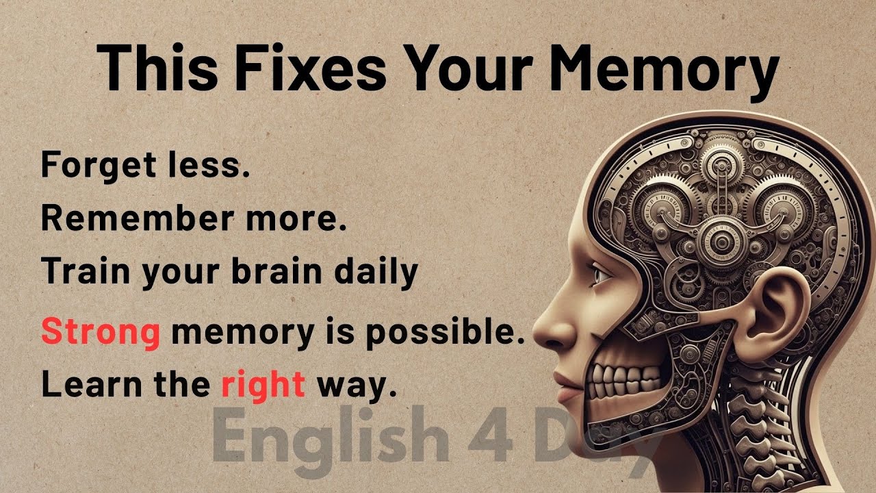 How to Remember Everything | Graded Reader ✅️ | Learning & Memory Skills 🔥 | Boost Your Memory 🧠