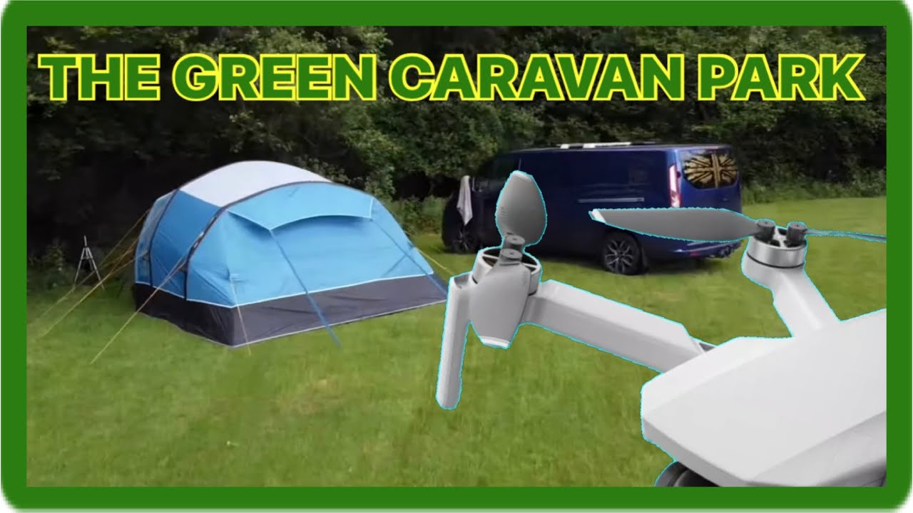 River camping at the Green Caravan and camping site in Bishops Castle Shropshire