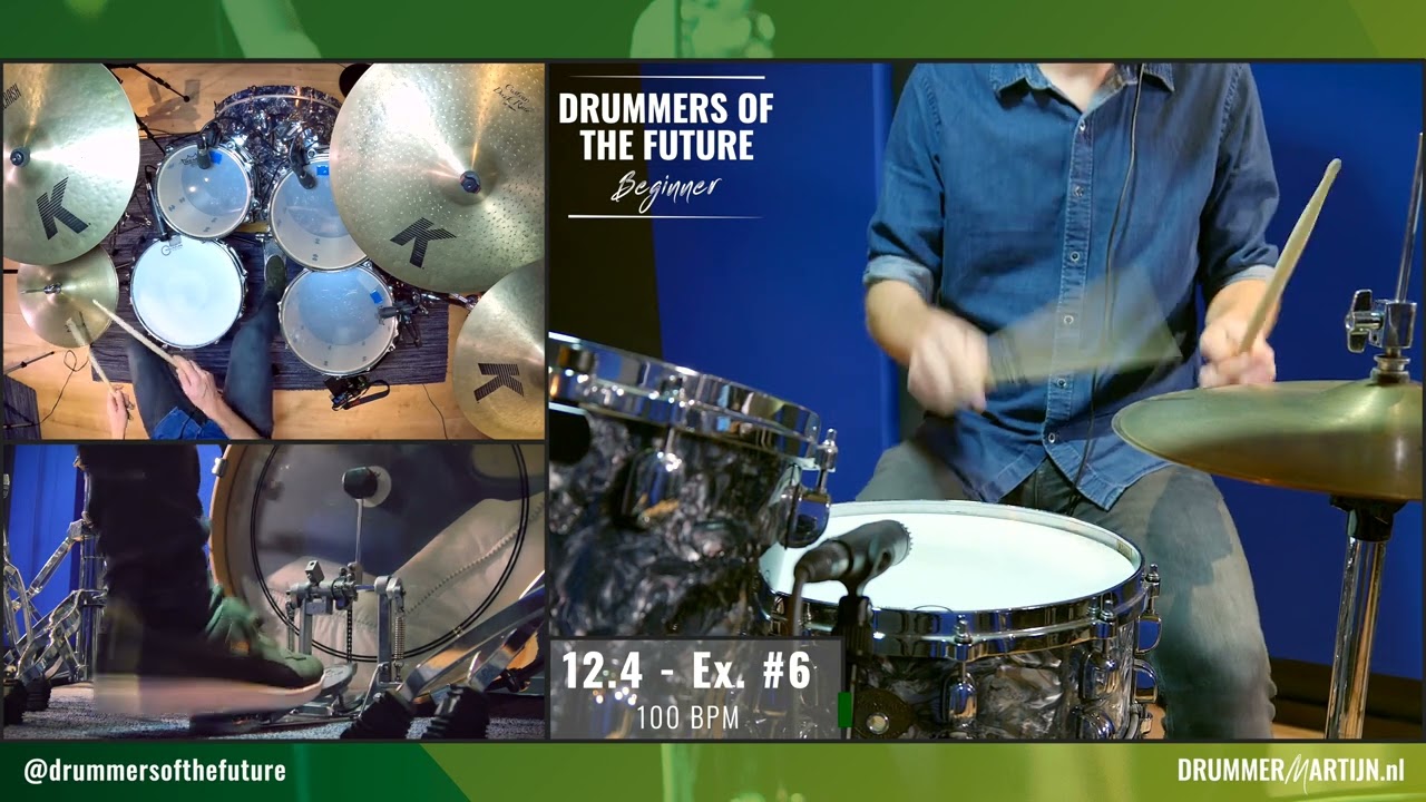 12.4 - Drummers Of The Future BEGINNER  // Drum Tutorial w/ @DrummerMartijn