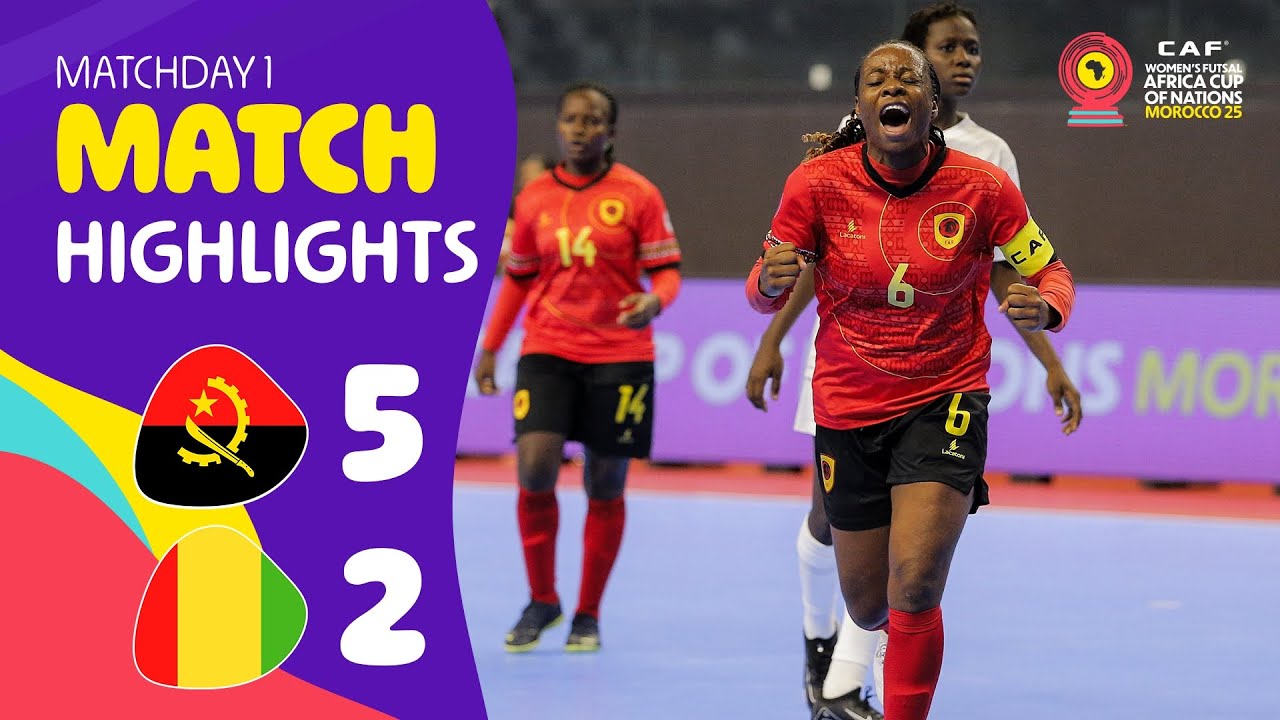 Angola 5-2 Guinea | WAFCON Futsal 2025 | Matchday 1