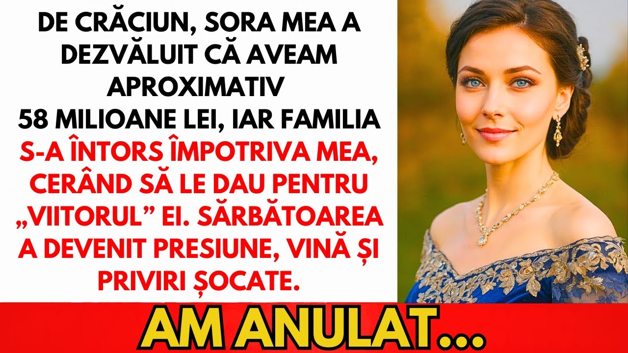 Sora Mea A Dezvăluit 11,5M€ De Crăciun — Familia A Cerut Să-i Finanțez Viața...