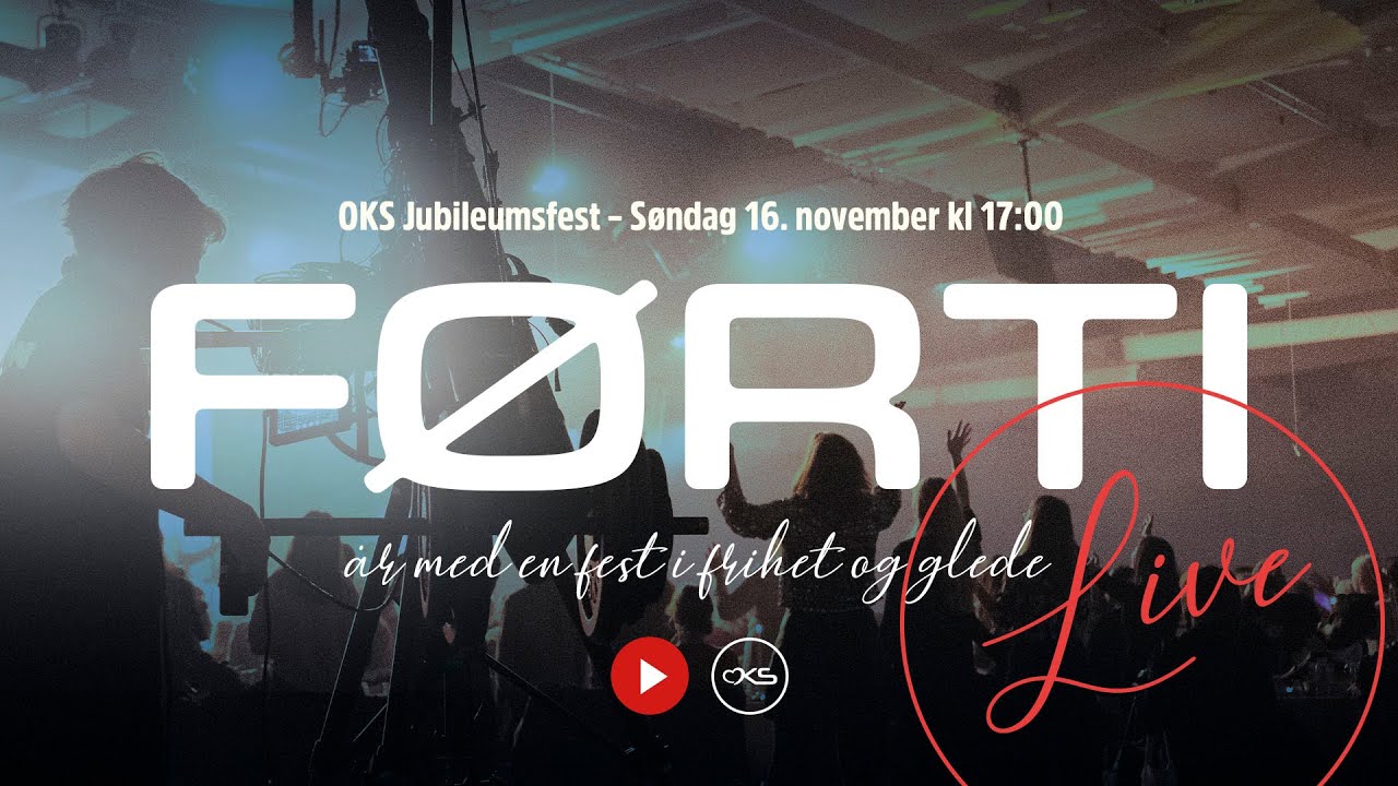 FØRTI – OKS Jubileumsfest fra Romerikskirken | Søndag 16. november kl 17:00