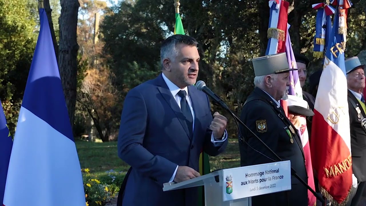 Hommage national aux combattants d'Afrique du Nord et aux Harkis - 5/12/2022 - Mandelieu-La Napoule