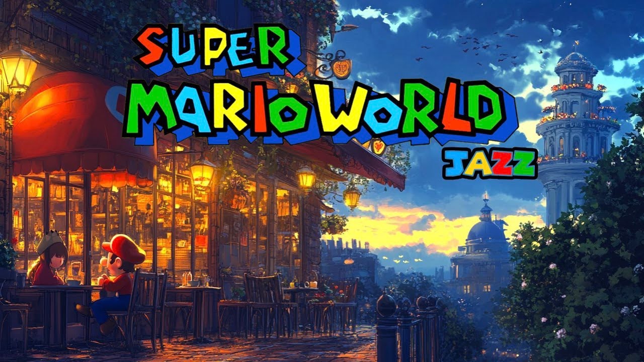 Музыка Super Mario World / Заголовок и Пролог (🎹 Джазовая аранжировка + Звуки дождя)