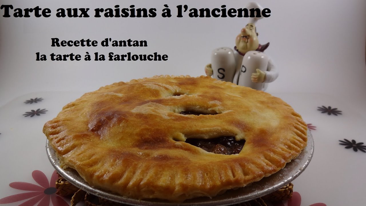 Tarte aux raisins à l'ancienne
