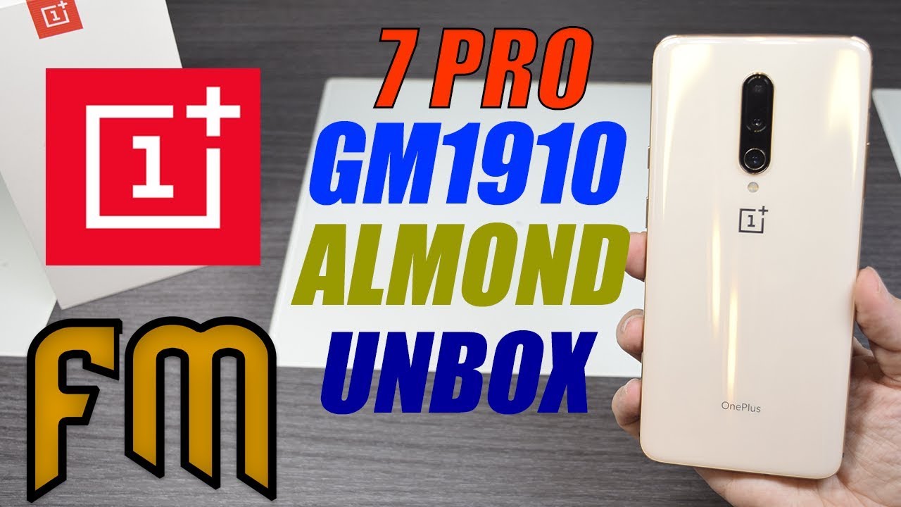 OnePlus 7 Pro Almond Unboxing Español.  Modelo chino GM1910 de Ebay.