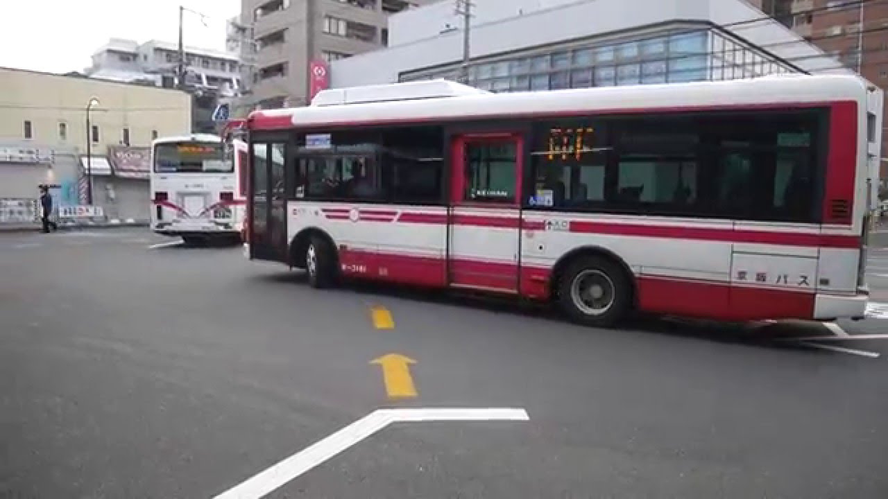 【前面展望】大和田駅～高柳住宅前～寝屋川駅【京阪バス・14系統】
