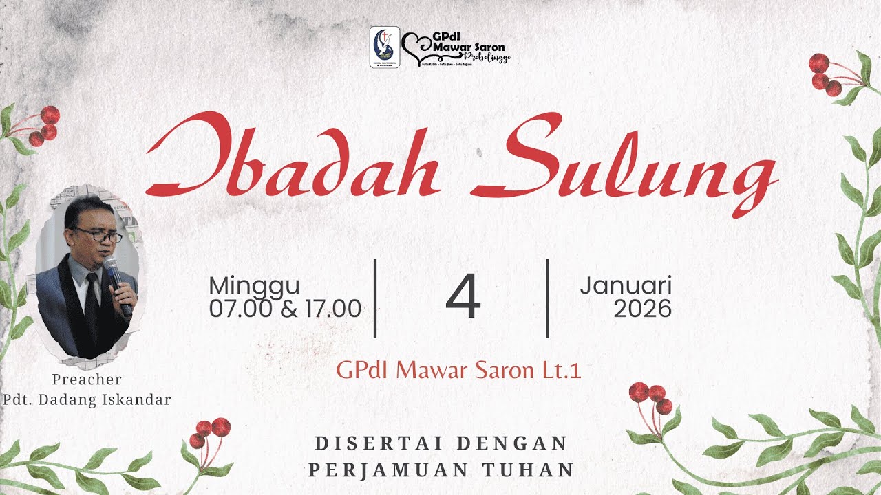 Ibadah Sulung Pagi | Minggu, 4 Januari 2026