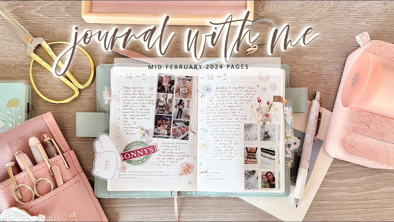 JOURNAL WITH ME | MID FEBRUARY PAGES | Charmaine Dulak