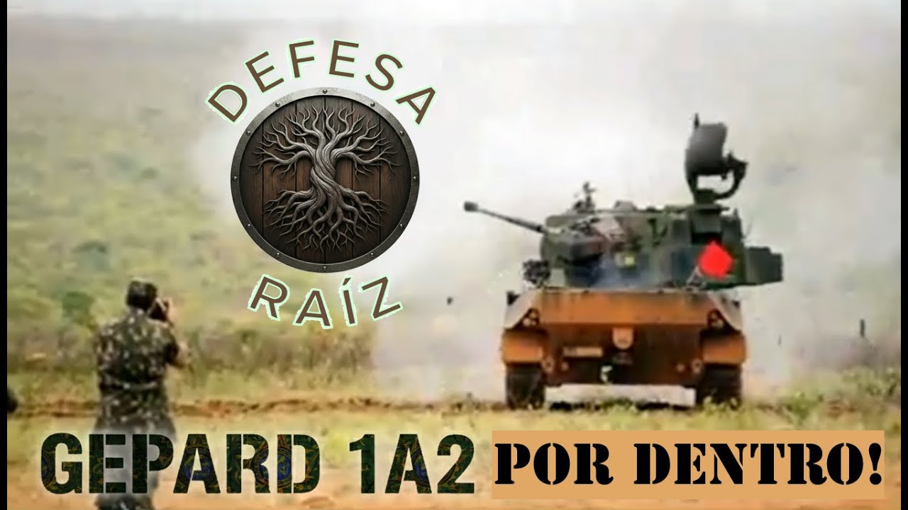 Gepard 35mm Antiaéreo: Saiba como é por dentro e como funciona o blindado antiaéreo do Exército BR!