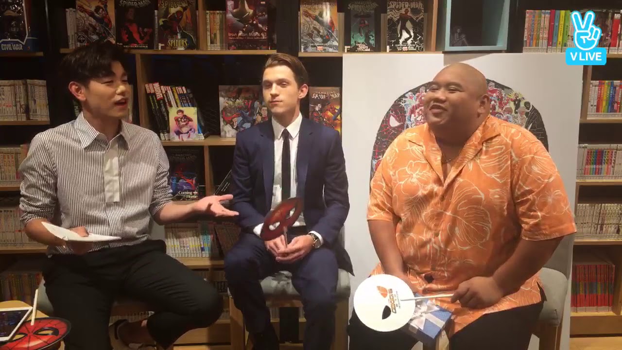 Spiderman homecoming: Tom Holland, Jacob Batalon, Eric nam korean interview