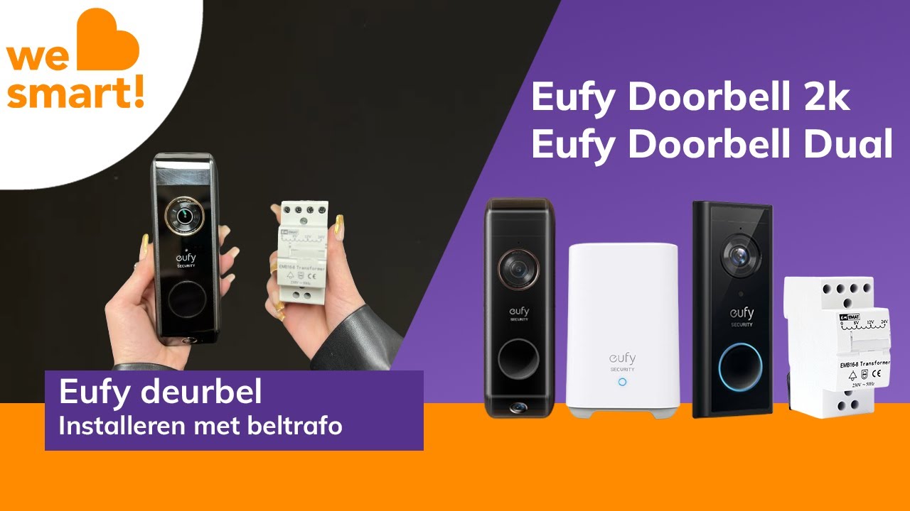 Eufy deurbel bedraad installeren met 8-24V beltrafo