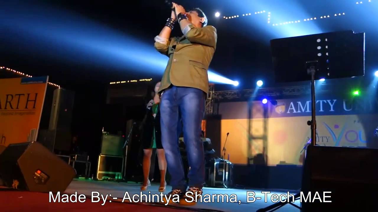 Amity University, Amity Youth Fest-2014 (Day-3) [Neeraj Shridhar Live Performance Main Stage] Uncut