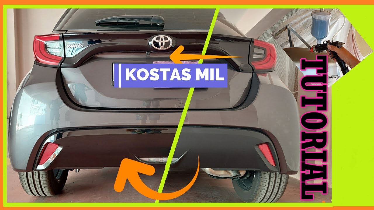 How to: Toyota Yaris GR look rear bumper tutorial paintjob