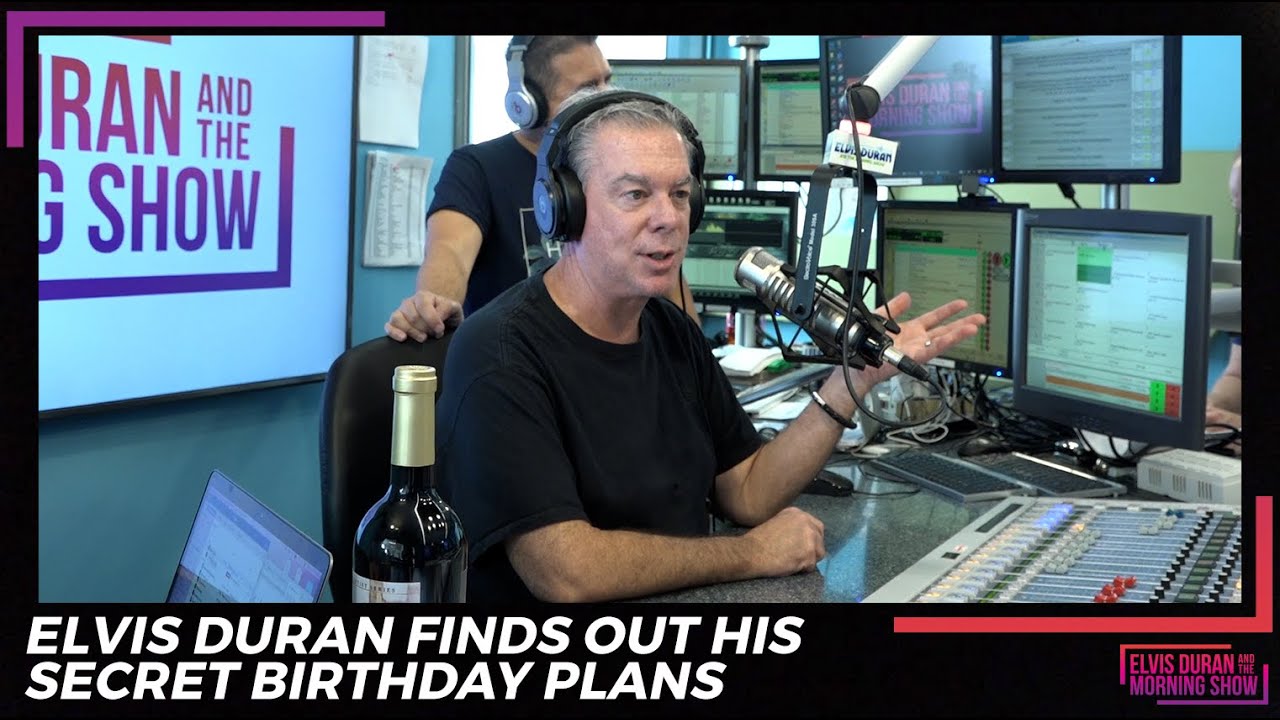 Elvis Duran Finds Out His Secret Birthday Plans | Elvis Duran Exclusive