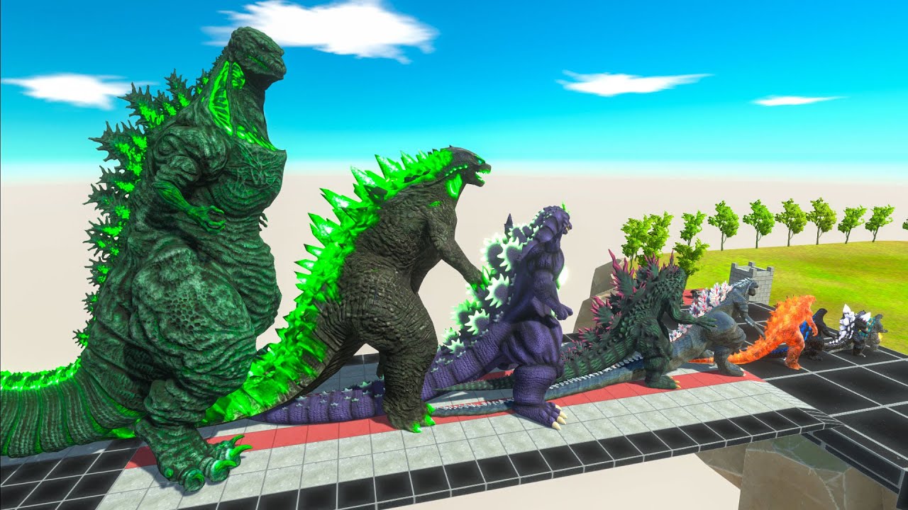 EVOLUTION of NEW SHIN GODZILLA RADIATION Size Comparison VS Team BIOLLANTE + SHIMO + GIGAN + KONG