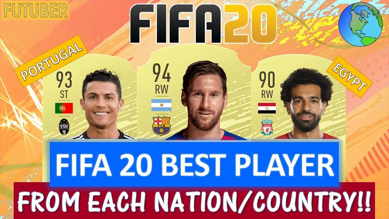 FIFA 20 | BEST PLAYER FROM EACH NATION!! FT. MESSI, RONALDO, SALAH ETC... (FIFA 20 OFFICIAL RATINGS)