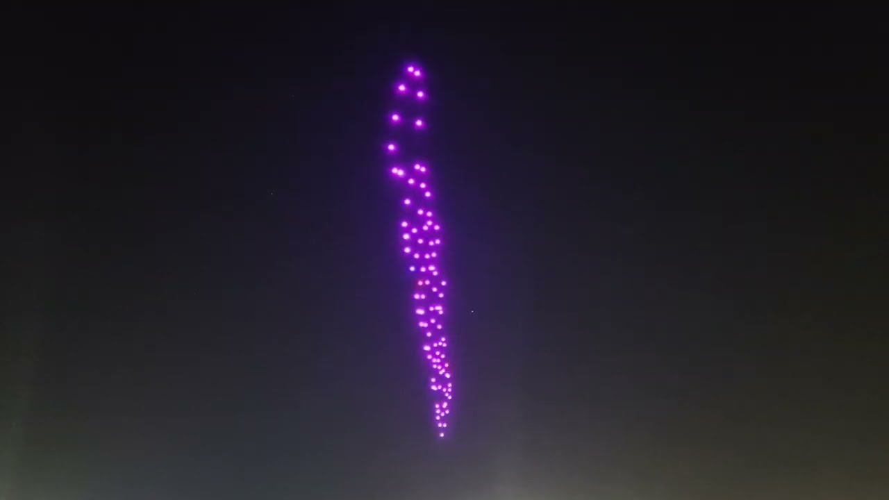 Drone Light Show - Trinidad and Tobago 2024 Panorama Finals at the Queen's Park Savannah