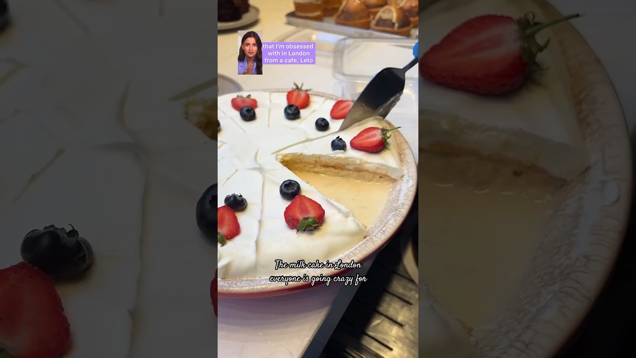 Trying Alia Bhatt&rsquo;s favourite dessert in London - Vanilla Milk Cake from Leto. #viraldessert #london
