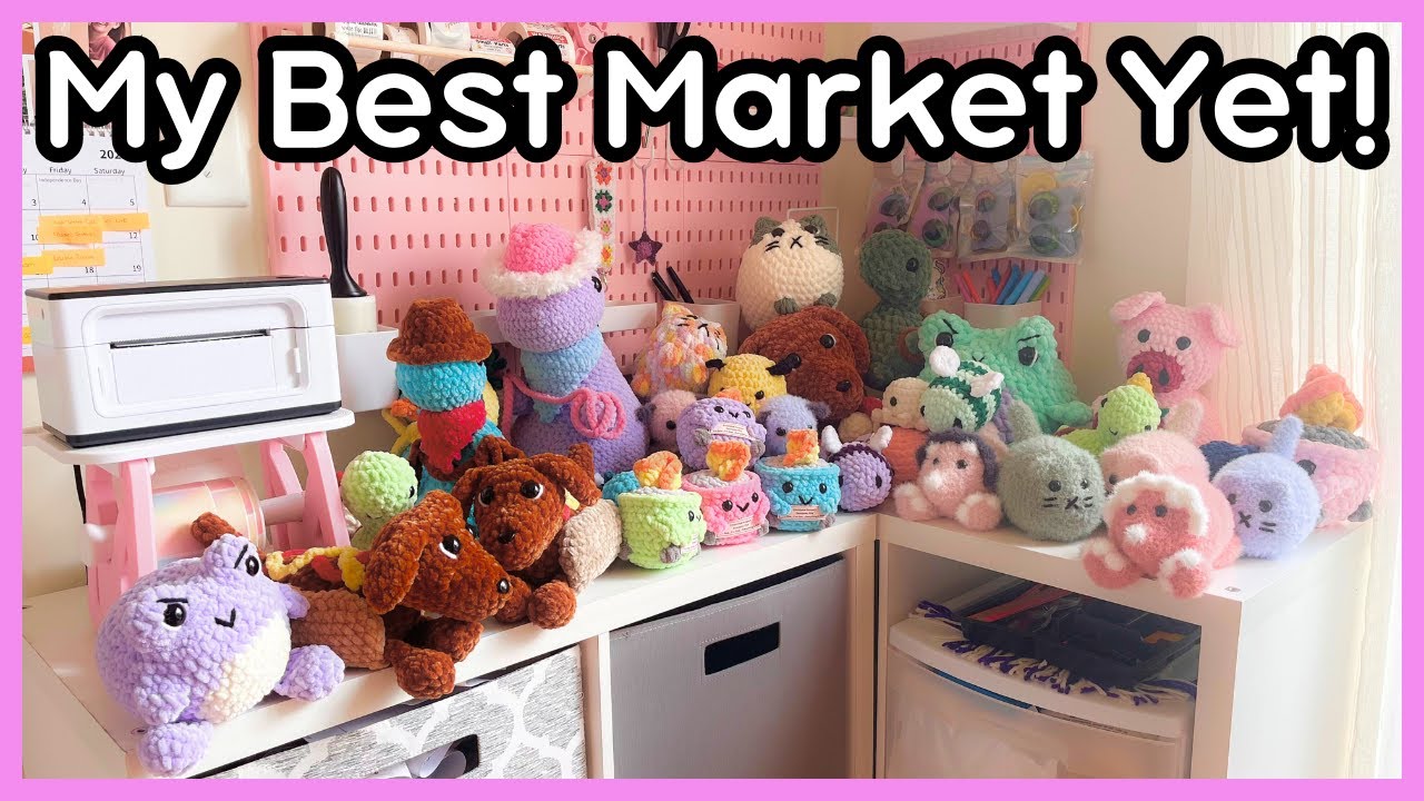 SOLD OUT Market! ✨ Inventory, Everything that Sold, & How Much $$ I Made 💕 Crochet Market Recap